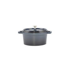 Zománcozott öntöttvas lábas mini 14 cm Acélkék edény