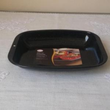 Zománcozott tepsi, 26 cm, fekete, 145/26 edény