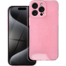 Zone Clear 2mm Apple iPhone 15 Pro Max Tok - Rózsaszín/Csillámos tok és táska