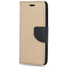 Zone Fancy Book oldalra nyitható tok iPhone 15 arany-fekete tok és táska