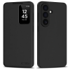Zone Galaxy S26 oldalra nyíló tok kártyatartóval hívás mutatóval fekete TS15989