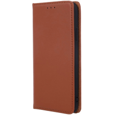 Zone Smart Pro oldalra nyitható bőrtok iPhone 16 Pro barna tok és táska