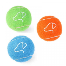 ZOON Gumi teniszlabda sípoló kutyajáték - 6,5 cm - 3db - vegyes színek játék kutyáknak
