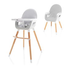 Zopa etetőszék Dolce 2 fa lábbal Dove Grey galambszürke/fehér MTB etetőszék