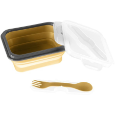 Zopa Kis uzsonnásdoboz evőeszközökkel Mustard Yellow uzsonnás doboz