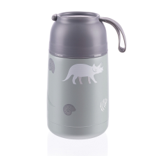 Zopa rozsdamentes acél étel termosz csészével és szilikon fogantyúval, 620ml, Dínó papírárú, csomagoló és tárolóeszköz