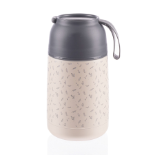 Zopa rozsdamentes acél étel termosz csészével és szilikon fogantyúval, 620ml, Flowers papírárú, csomagoló és tárolóeszköz