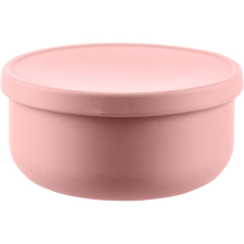 Zopa Silicone Bowl with Lid szilikon tálka kupakkal Old Pink 1 db babaétkészlet
