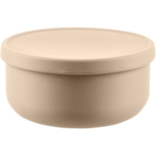 Zopa Silicone Bowl with Lid szilikon tálka kupakkal Sand Beige 1 db babaétkészlet