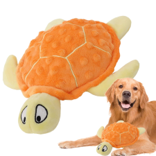  Zörgő, Csipogó Plüss Teknős Kutyajáték, Narancssárga játék kutyáknak
