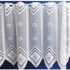 Zorlutex Fehér jaquard vitrage függöny horgolt hatású 45x150cm lakástextília
