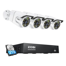 ZOSI 4xC105 8MP + NVR + 2TB IP kamera szett megfigyelő kamera
