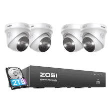 ZOSI 4xC225 5MP + NVR + 2TB IP kamera szett megfigyelő kamera