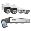 ZOSI IP Camera ZOSI 2 pcs C296 WiFi 5MP & 2 pcs C182 WiFi 8MP + NVR 8ch + 2TB HDD