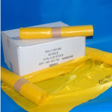 Zsák 700x1100mm/35my LDPE sárga papírárú, csomagoló és tárolóeszköz