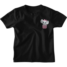  Zsebminta Baby Lány Elefánt - Gyerek Póló gyerek póló