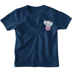  Zsebminta Baby Lány Elefánt - Gyerek Póló