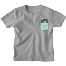  Zsebminta Leskelődő Cica - Gyerek Póló gyerek póló