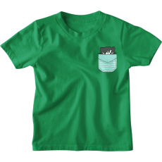  Zsebminta Leskelődő Cica - Gyerek Póló