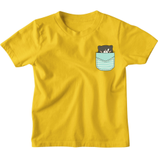  Zsebminta Leskelődő Cica - Gyerek Póló