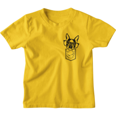  Zsebmintás Boston Terrier - Gyerek Póló