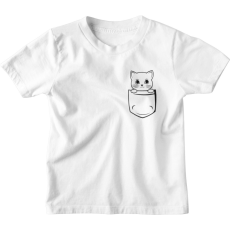  Zsebmintás Cica - Gyerek Póló