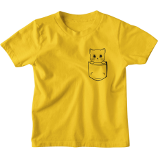  Zsebmintás Cica - Gyerek Póló