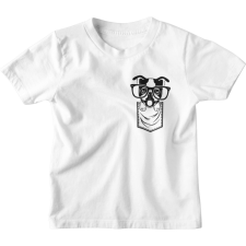  Zsebmintás Szemüveges Kutyus - Gyerek Póló gyerek póló