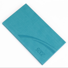  Zsebnaptár fekvő Fashion, fehér lapokkal türkiz Realsystem 2026. naptár, kalendárium