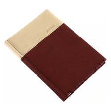  Zsebnaptár REALSYSTEM Lux B/6 álló fehér lapos barna 2025. naptár, kalendárium