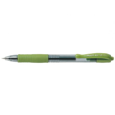Zselés toll 0,7mm, nyomógombos Pilot G-2, írásszín lime zöld toll