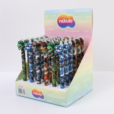 Zselés toll radírozható, Dino Army, 36 db/display Nebulo toll