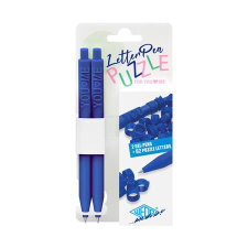  Zseléstoll, nyomógombos, kirakós, 2 db, WEDO &quot;Letter Pen Puzzle&quot;, kék toll