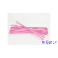  Zsenília drót 30 cm 100db/cs - Rózsaszín dekorációs kellék