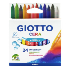 Zsírkréta GIOTTO Cera kerek hegyezett 24 színű kréta