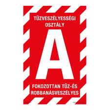 ZSONA DEKOR A tűzveszélyességi osztály nem tűzveszélyes Műanyag tábla 160x100 mm információs címke