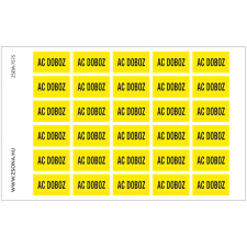 ZSONA DEKOR AC doboz Öntapadós matrica 160x100 mm információs címke