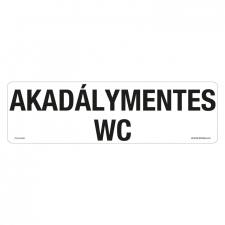 ZSONA DEKOR Akadálymentes wc Műanyag tábla 250x80 mm információs címke
