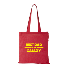 ZSONA DEKOR Best dad in the galaxy - Bevásárló táska piros kézitáska és bőrönd