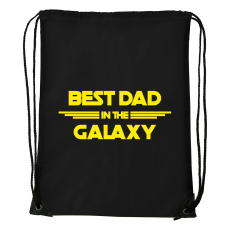 ZSONA DEKOR Best dad in the galaxy - Sport táska fekete