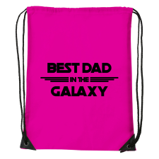 ZSONA DEKOR Best dad in the galaxy - Sport táska magenta kézitáska és bőrönd