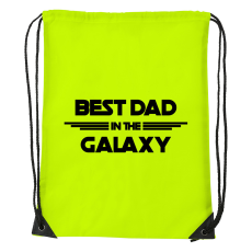ZSONA DEKOR Best dad in the galaxy - Sport táska sárga