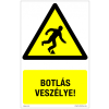 ZSONA DEKOR Botlás veszély! Alumínium tábla 100x160 mm