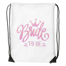 ZSONA DEKOR Bride to be - Sport táska fehér