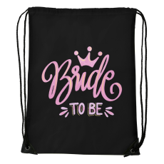 ZSONA DEKOR Bride to be - Sport táska fekete