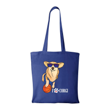 ZSONA DEKOR Corgi - Bevásárló táska kék v2 kézitáska és bőrönd