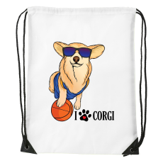 ZSONA DEKOR Corgi - Sport táska fehér v2