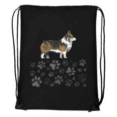 ZSONA DEKOR Corgi - Sport táska fekete v1