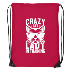 ZSONA DEKOR Crazy cat - Sport táska piros