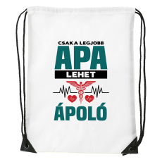ZSONA DEKOR Csak a legjobb apa lehet ápoló - Sport táska fehér